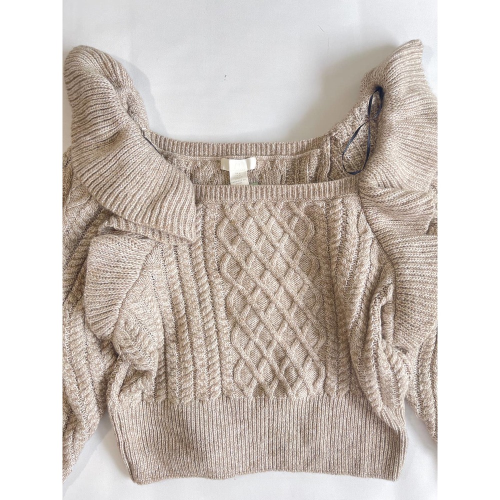 NWT H&M Bloggers Favorite Flounce Ruffle Sweater - Picture 5 of 7
